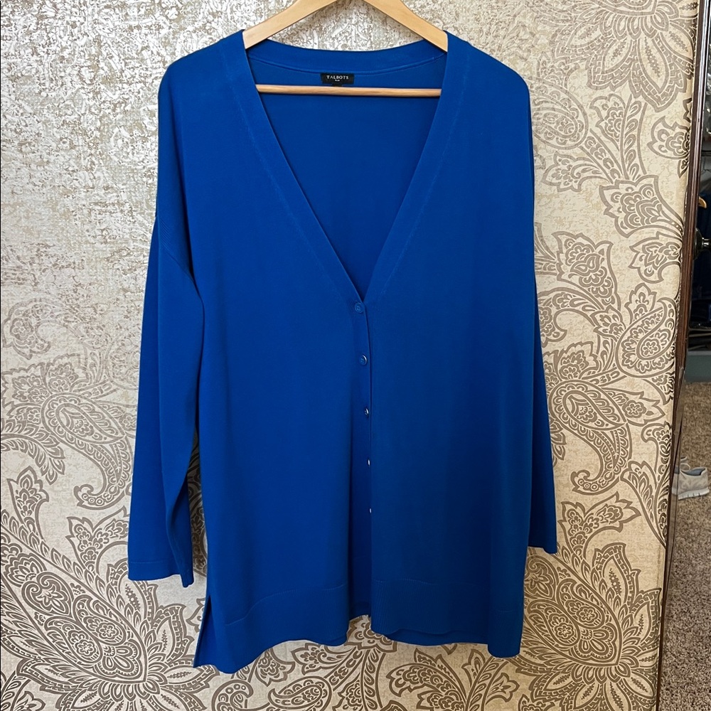 Talbots Blue Cardigan